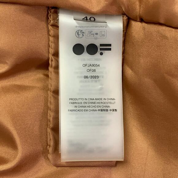 OOF WEAR Size S Brown Lavender Polyester Faux Fur Zip Up Jacket - Picture 5 of 7